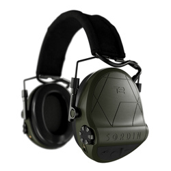 Sordin - Aktivní chrániče sluchu Supreme T2 - čelenka - gelové polštářky - Zelená - 303006-11P (Green)