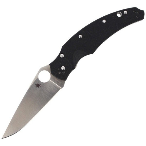 Spyderco - Nůž Opus Black G-10 PlainEdge - C218GP
