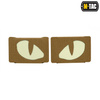 M-Tac - Laserem řezané nášivky Tiger Eyes - pár - Coyote - 51140005