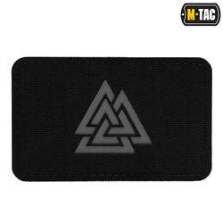 M-Tac - Laserem řezaná vodorovná nášivka Valknut - černá / šedá - 51164211