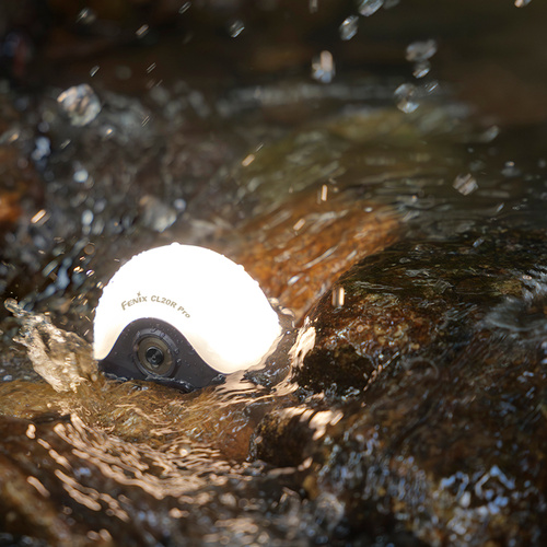 Fenix - Kempingová Lampa CL20R PRO s Baterií 1900 mAh - 400 lm - Černá - CL20R PRO black