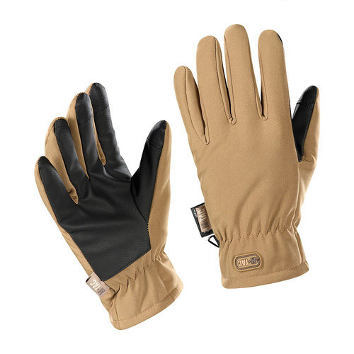 M-Tac - taktické rukavice Soft Shell Thinsulate - černá / kojotí hnědá - 90308017