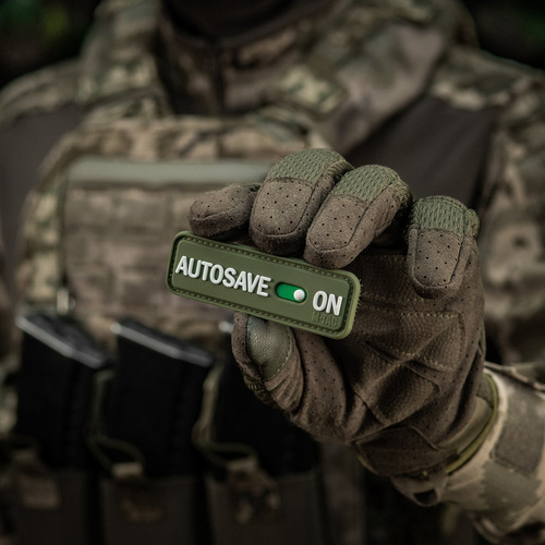 M-Tac - Morale Patch Autosave PVC - 3D - Olive - 51116701