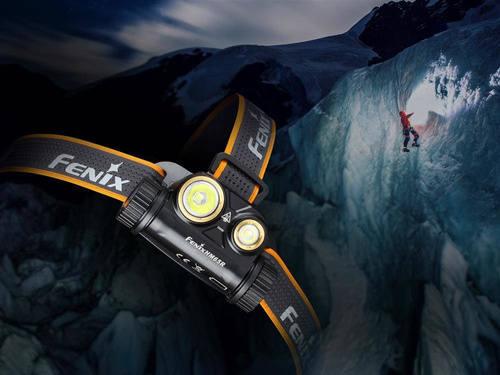 Fenix - Dobíjecí čelová svítilna LED - 1400 lumenů - černá - HM65R