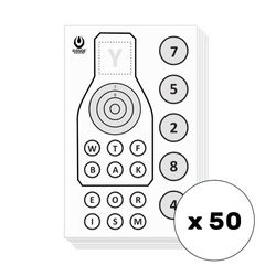 Range Solutions - Střelecké terče Sop-2 - 50 kusů - RAN-14-030656-00