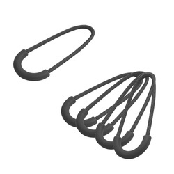 101 Inc - Stahovák na zip - balení 5 kusů - černý - 359710-BK