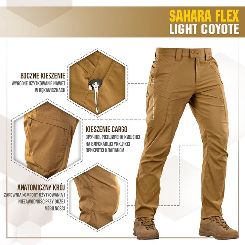M-Tac - Taktické kalhoty Sahara Flex Lite - Coyote - 20064005