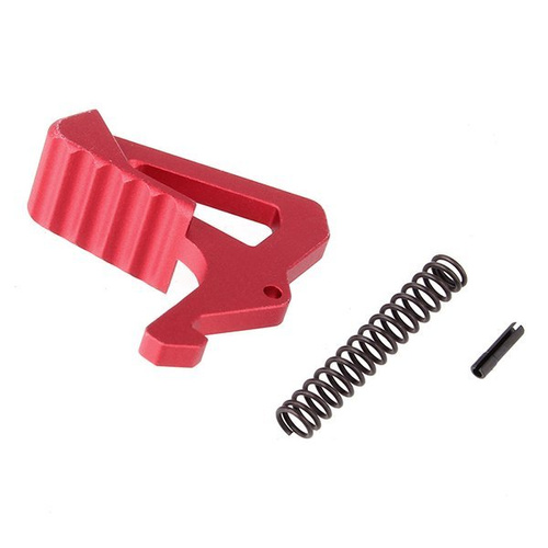 Strike Industries - Prodloužená západka nabíjecí rukojeti - červená - SI-AR-LATCH-RED