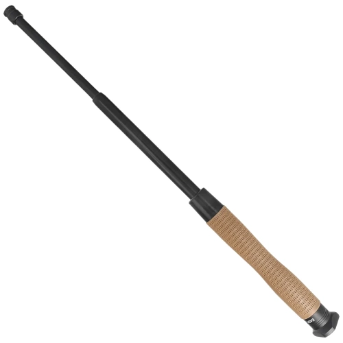ESP - Tvrzený ergonomický teleskopický obušek s jednoduchým zámkem Ergonomic Easy Lock - 20" - černý/kaki - ExBTTO-20HE-KH