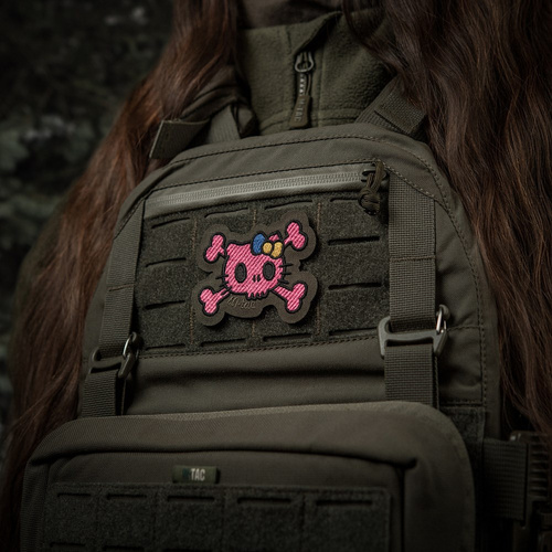 M-Tac - Kitty Pink Patch - Výšivka - Žlutá a modrá mašle - Ranger Green - 51393023