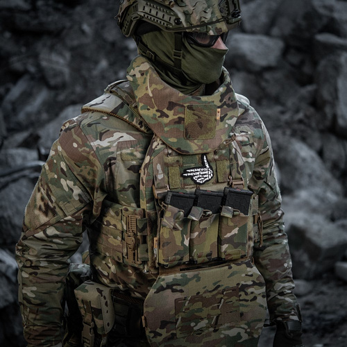 M-Tac - Nášivka s motivem kostlivce - výšivka - 500D Cordura - černá - 51375002