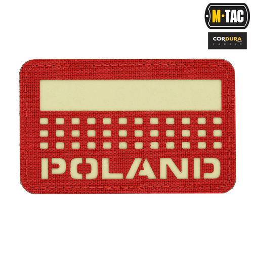M-Tac - Vlajková nášivka - Polsko 50x80 - Laserem řezaná červeno-bílá - 51006233.