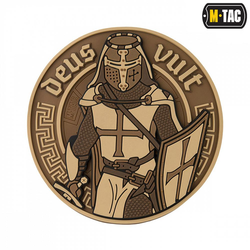 M-Tac - 3D PVC nášivka Deus Vult - Coyote - 51116005