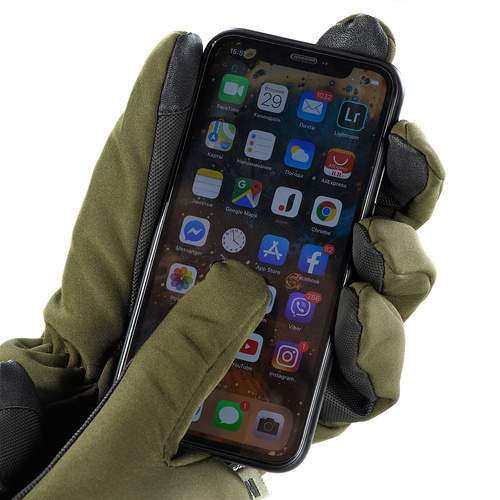 M-Tac - taktické rukavice Soft Shell Thinsulate - olivové - 90308001