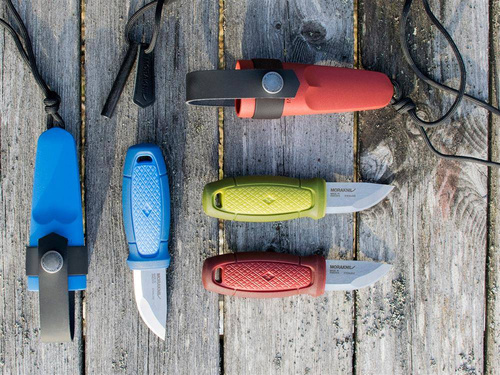 Nůž Mora - sada nožů Eldris Fire Starter Neck Knife Kit - žlutá - 12632