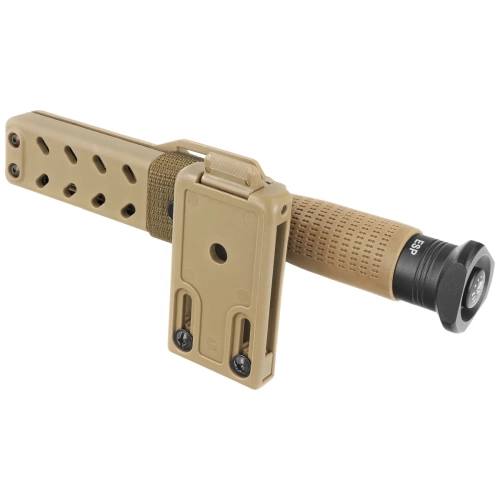 ESP - Tvrzený teleskopický obušek Ergonomic Easy Lock - 24" - černá/khaki - ExBTT-24HE-KH BHT-55