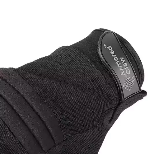 Taktické rukavice Armored Claw - Direct Safe proti propíchnutí - černé - ACL-33-010805