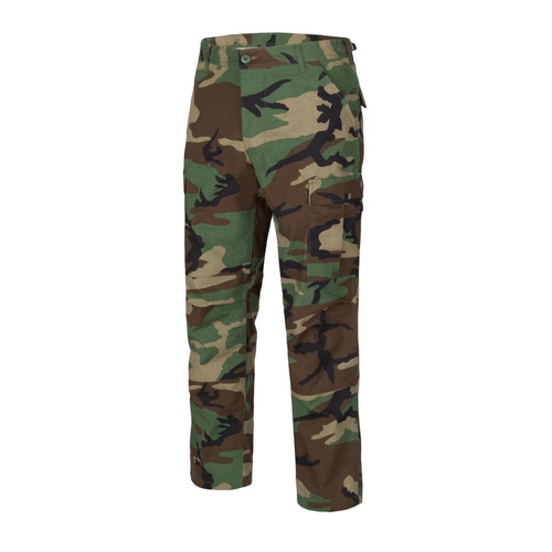 Helikon - Kalhoty Vojenské BDU - PolyCotton Ripstop - Woodland - SP-BDU-PR-03