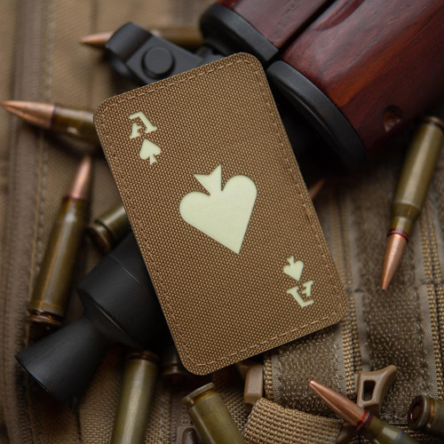 M-Tac - Nášivka Ace of Spades - Cordura 500D - Coyote / Fluorescent - 51109599