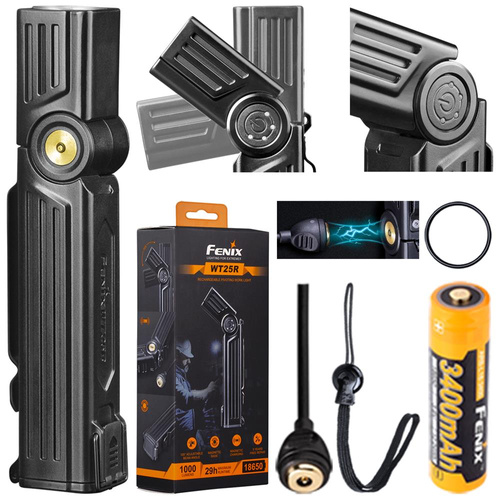 Fenix - LED svítilna WT25R s dobíjecí baterií 3400 mAh - 1000 lumenů