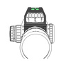 Vector Optics - Vodováha s lupou X-ACCU - 34 mm - černá - SCTR-02