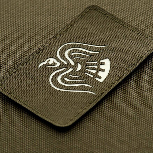 M-Tac - nášivka s nápisem Crow Banner - 500D Cordura - laserem řezaná - fluorescenční - zelená Ranger/GID - 51171239