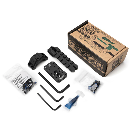 Strike Industries - ASM Ring Cap Multi-Optic Mount System - Picatinny - černá - SI-STRIKE-ASM-OM