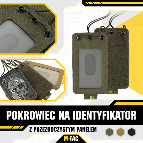 M-Tac - Držák na odznaky s průhledným panelem - zelený Ranger - 10131023