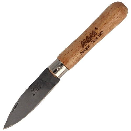 MAM - Kapesní nůž se špičkou - světlé bukové dřevo 61 mm - 2025/2-A