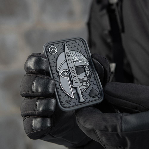 M-Tac - Morální nášivka - Molon Labe Ace 3D PVC - šedá - 51127011.