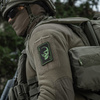 M-Tac - Morální nášivka Face of War - Cordura - Černá/Zelený - 51389201