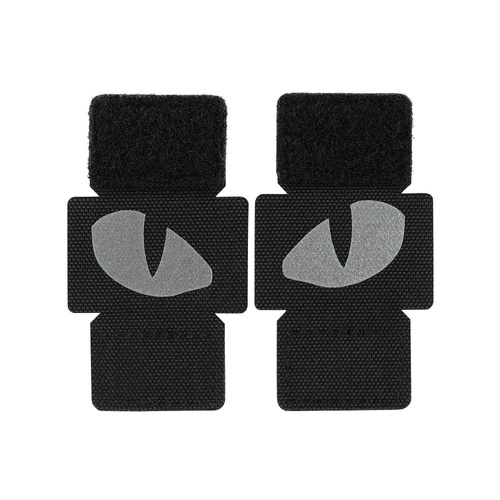 M-Tac - nášivka Tygří oči - 500D Cordura - laserový výsek - reflexní - černá - 51140299