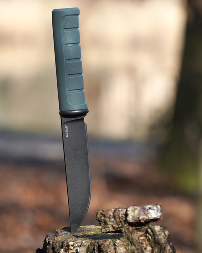 Ka-Bar - Nůž s pevnou čepelí Dust II 5,25″ - Clip Point - D2 - Zelený - 6101