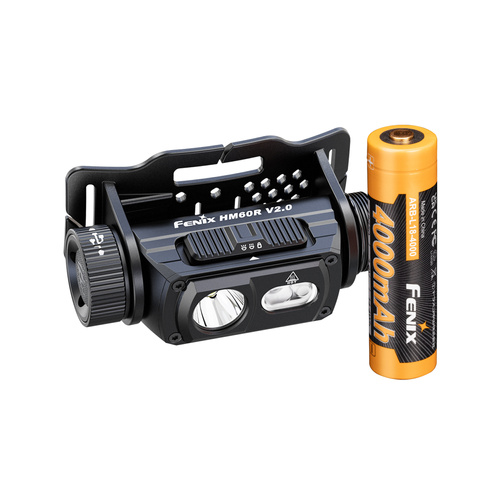 Fenix - Čelovka HM60R V2.0 - 1600 lm - Černá - HM60R.11115