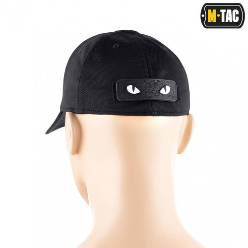 M-Tac - 3D PVC náplast s kočičíma očima - černá / fluo - 51114002