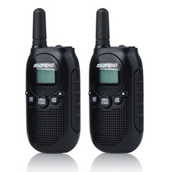 BaoFeng - Vysílačky PMR BF-T6 Panda - 0,5 W - černé - 2 ks.