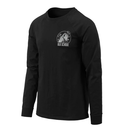 Helikon - Old School tričko s dlouhým rukávem - černý - TS-OLD-CO-01