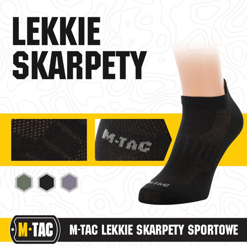M-Tac - Letní sportovní ponožky - černé - 30906002