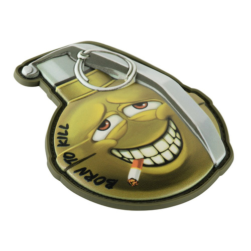 M-Tac - Nášivka Granát M67 s úsměvem v2 - PVC 3D - zelená - 51139200