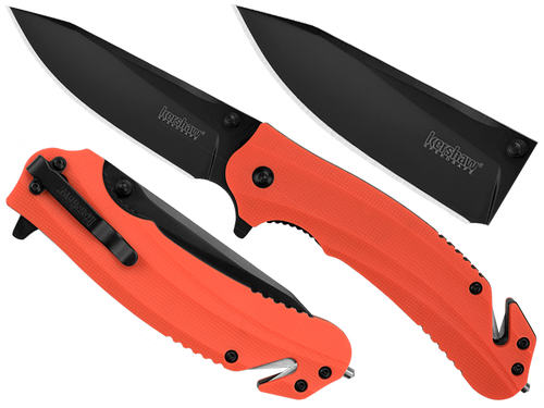 Kershaw - Záchranářský nůž Barricade 8650 - 8Cr13MoV - Orange - 8650