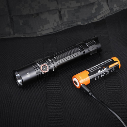 Fenix - taktická LED svítilna dobíjecí - 1700 lumenů - 2600 mAh - černá - PD35 V3.0 