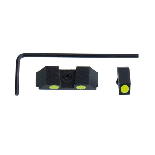 Vector Optics - Kombinovaná mířidla s optickými vlákny - Glock - Krátká - Zelená - SCIS-06 