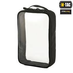 M-Tac - Malý průhledný organizér Elite - 22 x 14 cm - černý - 10147002-S