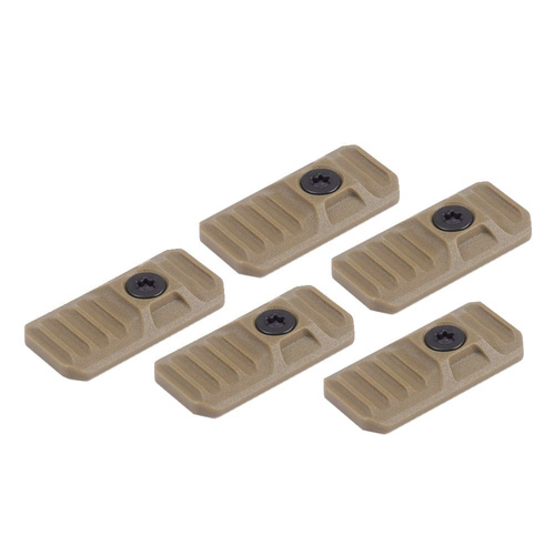 Strike Industries - Kryt LINK pro lišty M-LOK / KeyMod - 5 ks - FDE - SI-LINK-COVER-FDE