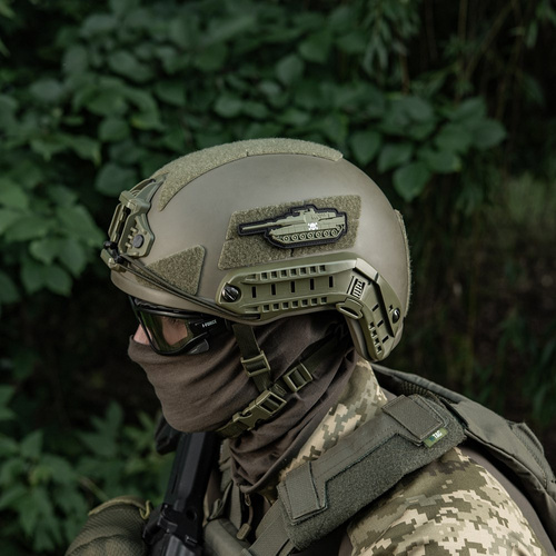 M-Tac - Nášivka na nádrž - 3D PVC - Lebka - Olive - 51338312