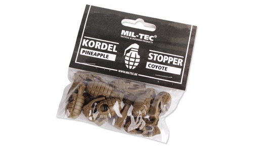 Mil-Tec - Ananasové zátky na šňůry - 10 ks - Coyote Brown - 13458235