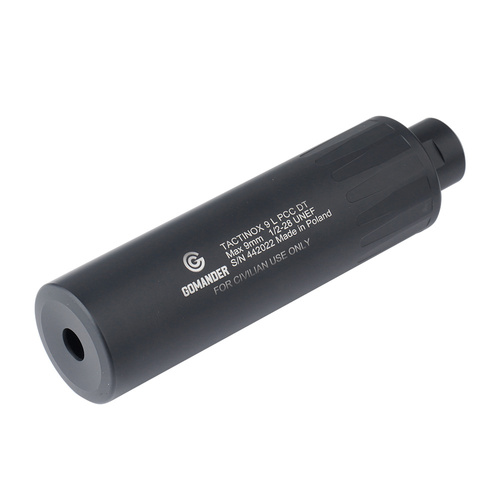 Gomander - Tactinox 9 L PCC DT Silencer - Cal. 9 mm - 1/2 x 28 UNEF - černý - TB0.9140 1/2x28UNEF-BK