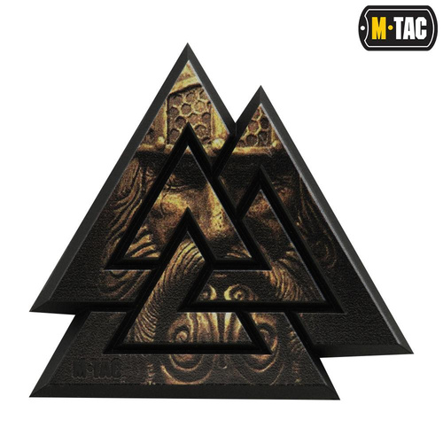 M-Tac - 3D PVC nášivka Valknut - Black / Coyote - 51161205