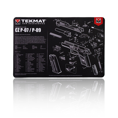 TekMat - Podložka na čištění zbraní - CZ P-07 / P-09 - 27x43cm - TEK-R17-CZP07