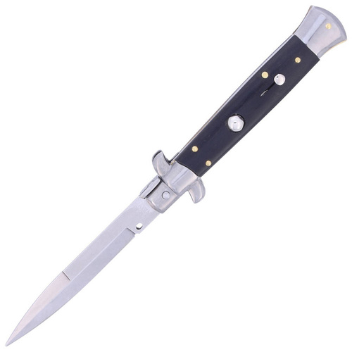 Frank Beltrame - Nůž s pružinou Switch Italian Bayonet Ebony - AISI 420 - černý - FB 23/84B